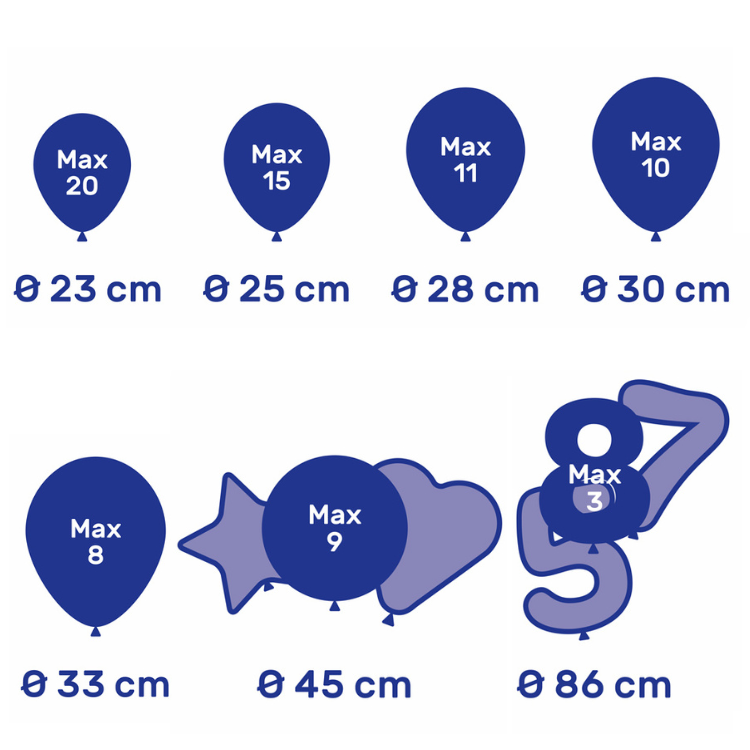 Helium tank M - Tot 20 ballonnen