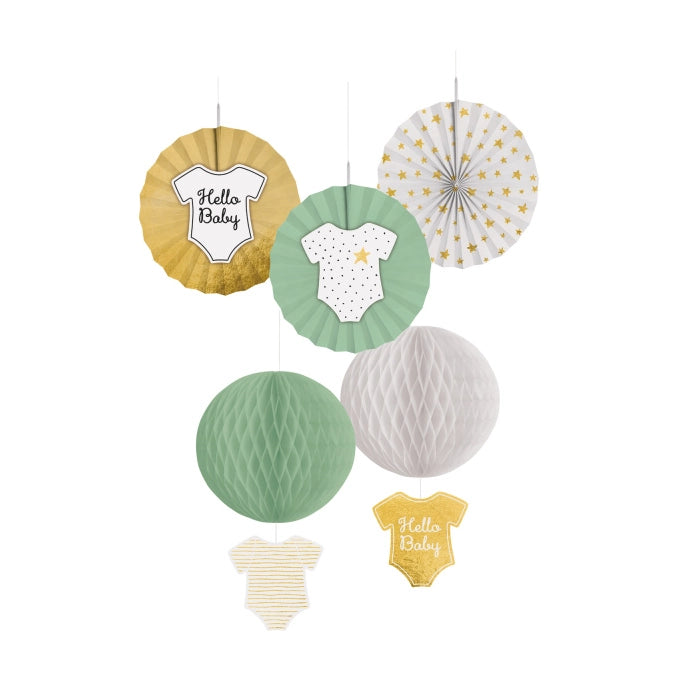 Hello baby hanging decoration