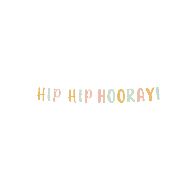 Hip Hip Hooray - Letterslinger - 2,5 meter