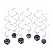 Hip Hip Hooray - Swirl decoratie - 12 stuks