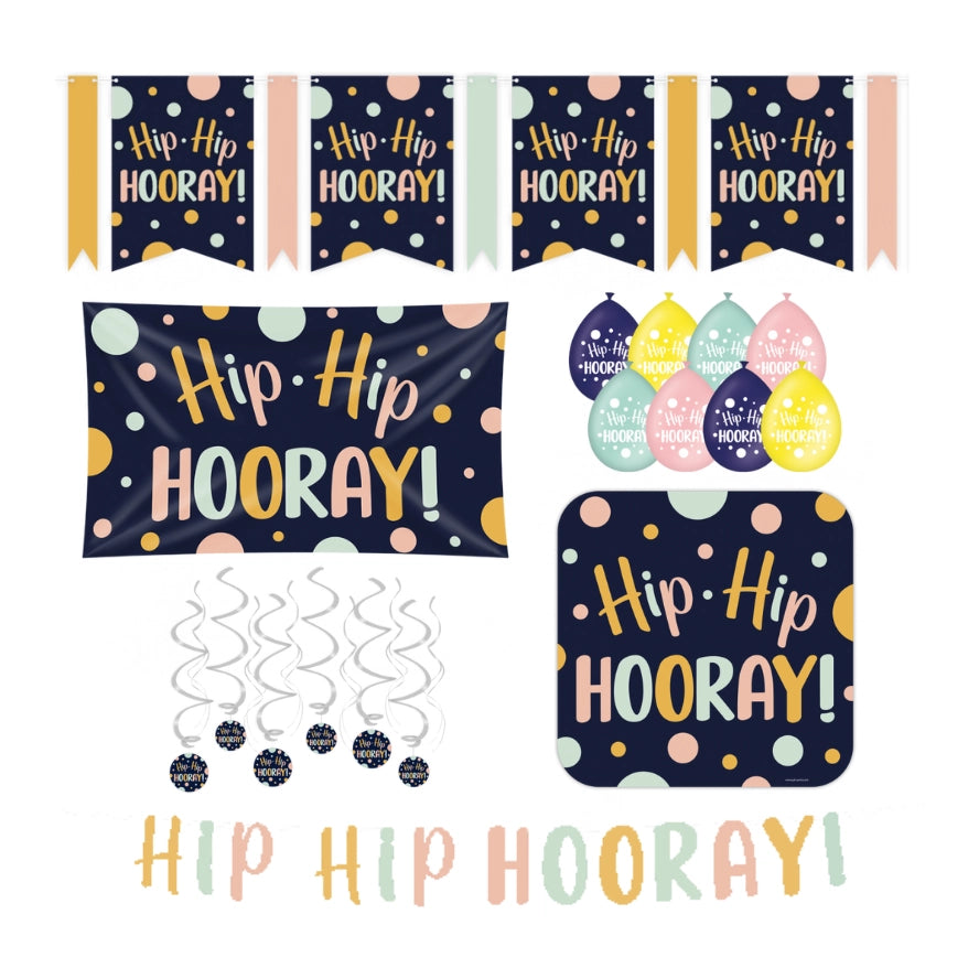 Hip Hip Hooray Versiering pakket - XL