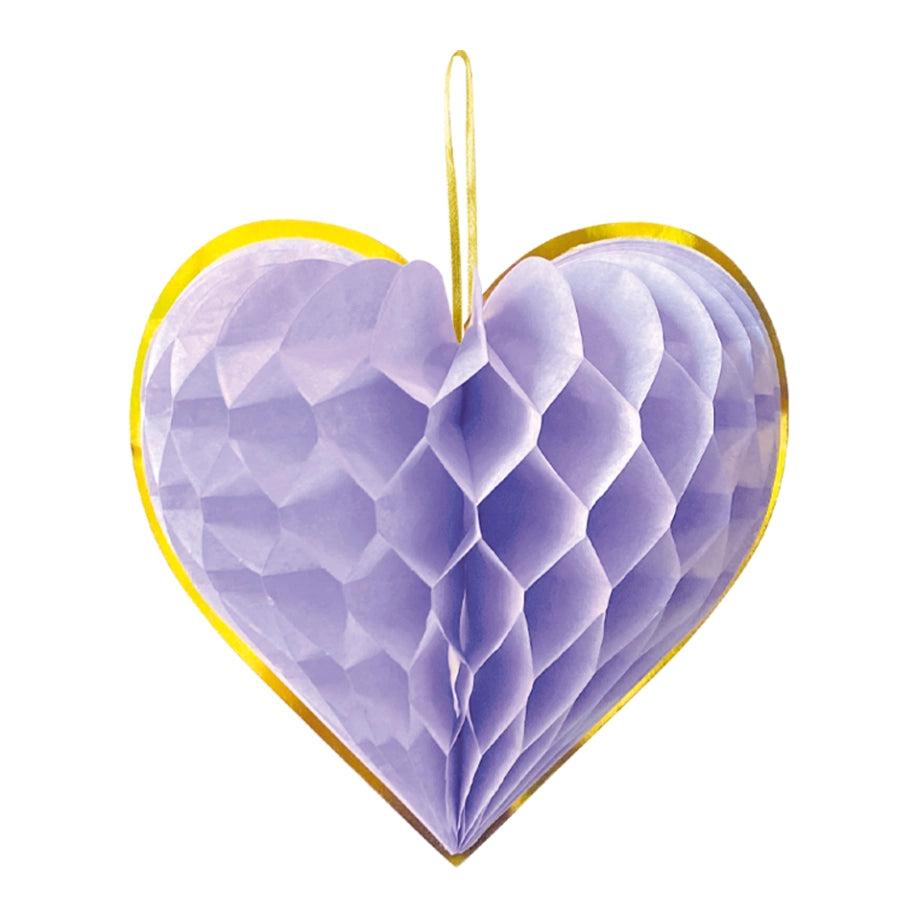 Honeycombs Watercolor Hearts 4 stuks 23cm
