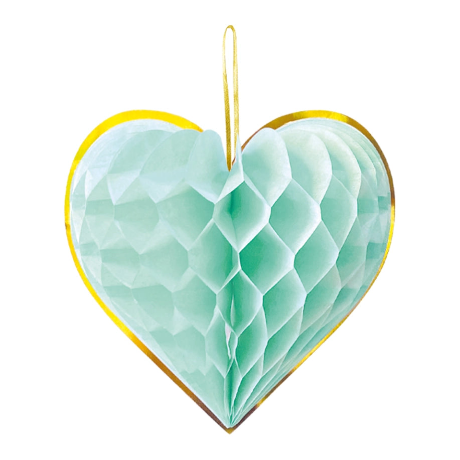 Honeycombs Watercolor Hearts 4 stuks 23cm