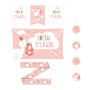 Hooray i'ts a Girl Versiering pakket - M