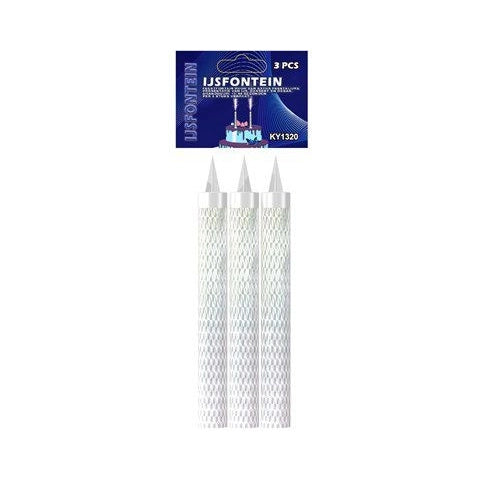 IJsfontein Zilver 3 stuks (45sec)