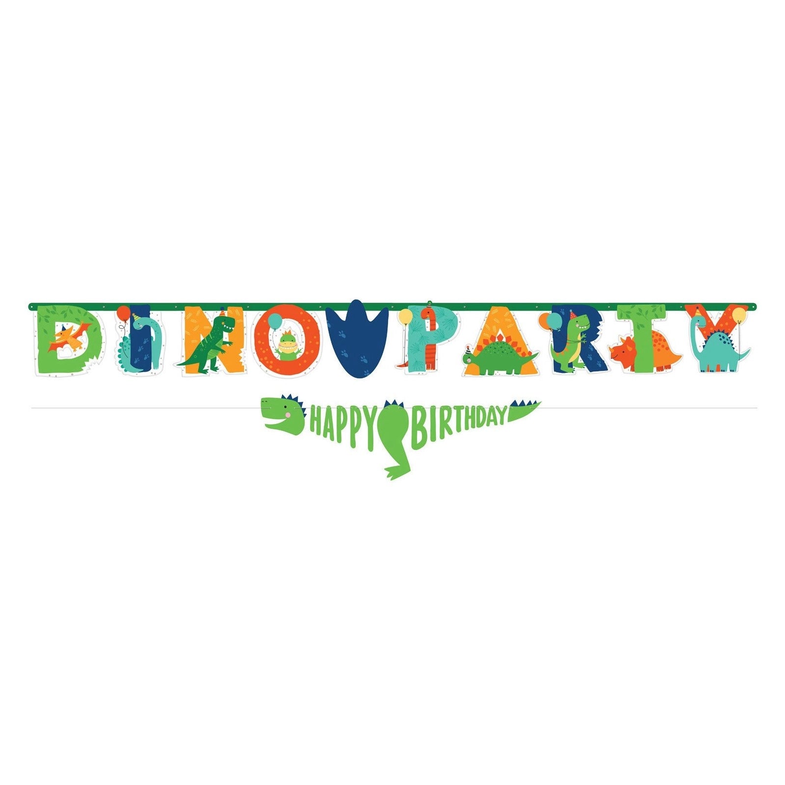 Jumbo Letter slinger met Mini Banner Dino Mite