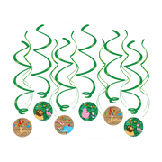 Jungle Dieren - Swirl decoratie - 12 stuks