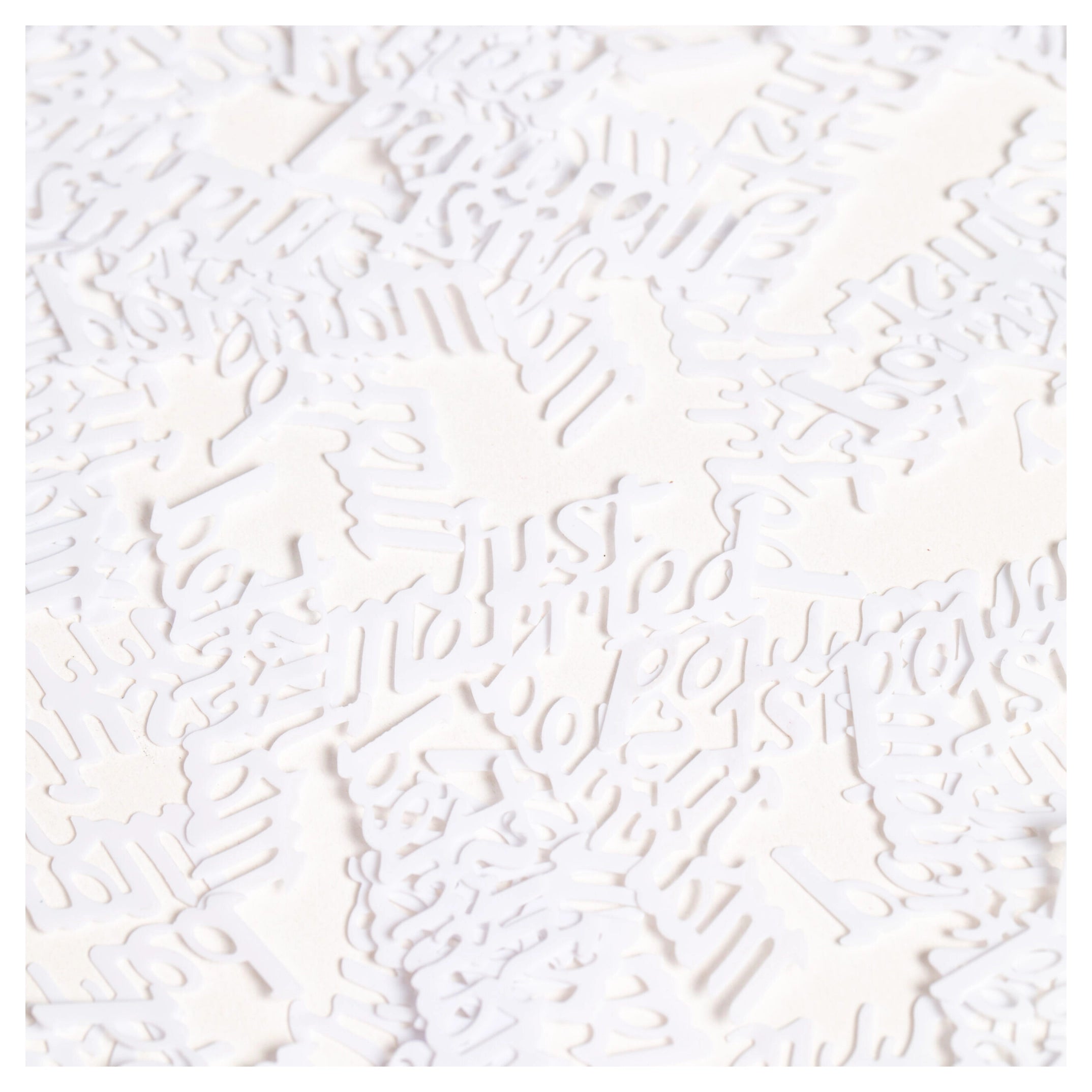 Just married tafelconfetti wit