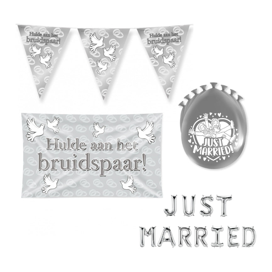 Just Married Versiering pakket - M