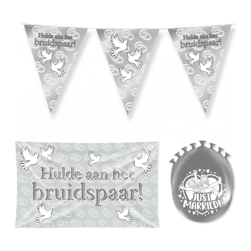 Just Married Versiering pakket - S