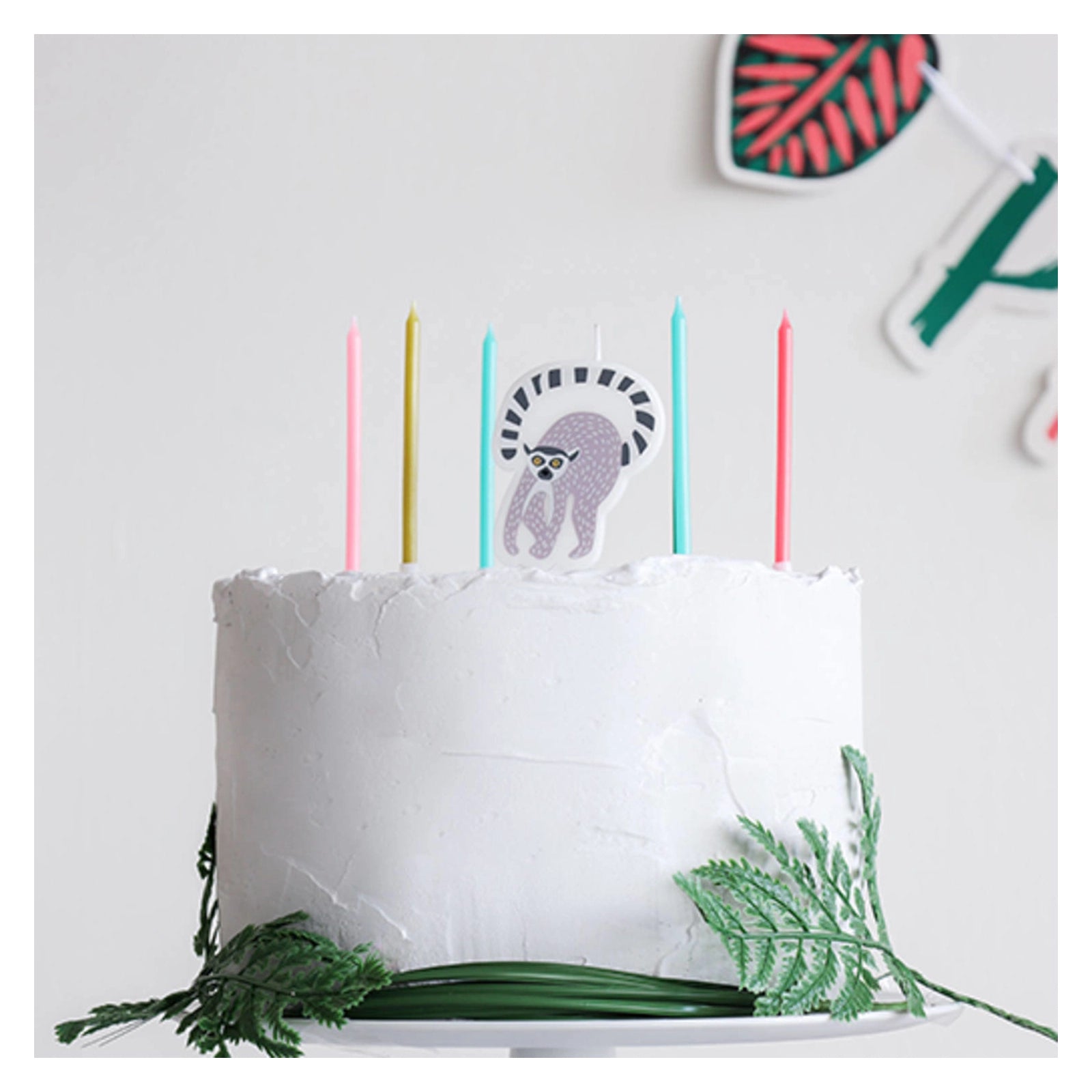 Kaarsen Zoo Party 10cm - 11 stuks