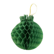 Kerstballetjes donkergroen 8 cm 4 stuks