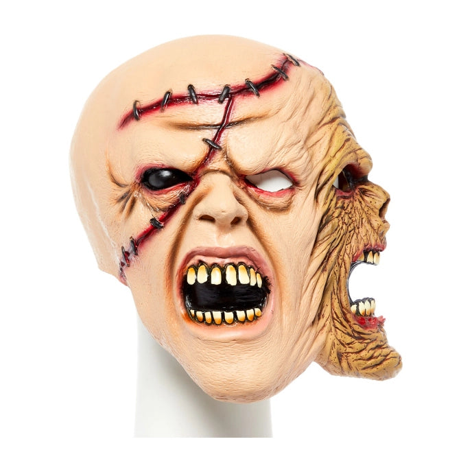 Latex masker met 2 gezichten