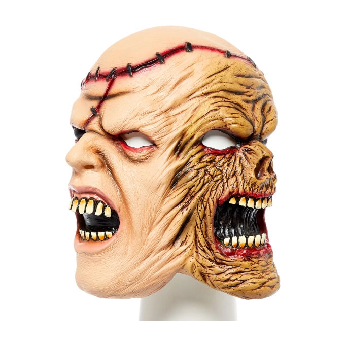 Latex masker met 2 gezichten