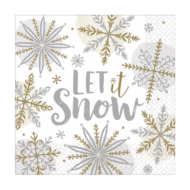 Let it Snow Servetten 16 stuks, 33x33cm
