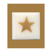 Letter kaars ster goud