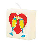 Letter Kaarsje - Champagne