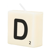 Letter Kaarsje - D