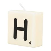 Letter Kaarsje - H