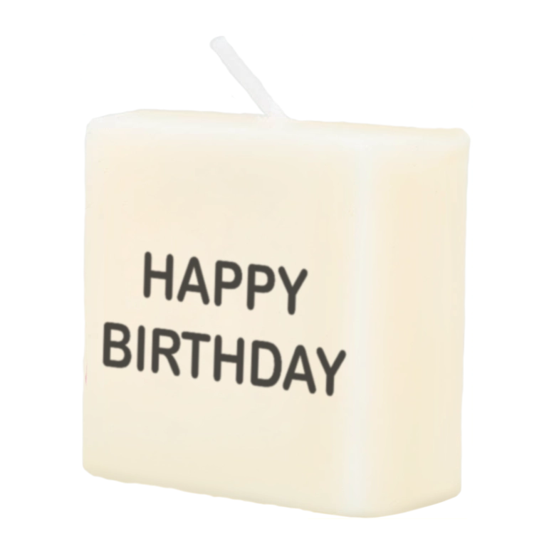 Letter Kaarsje - Happy birthday