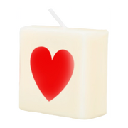 Letter Kaarsje - hartje rood