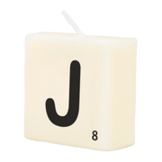 Letter Kaarsje - J