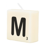 Letter Kaarsje - M