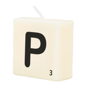 Letter Kaarsje - P