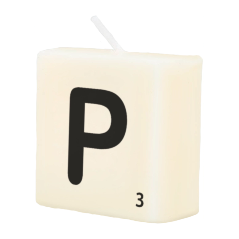 Letter Kaarsje - P