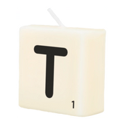 Letter Kaarsje - T