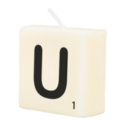 Letter Kaarsje - U