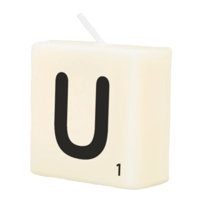 Letter Kaarsje - U