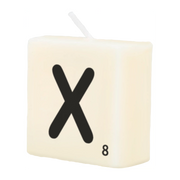 Letter Kaarsje - X