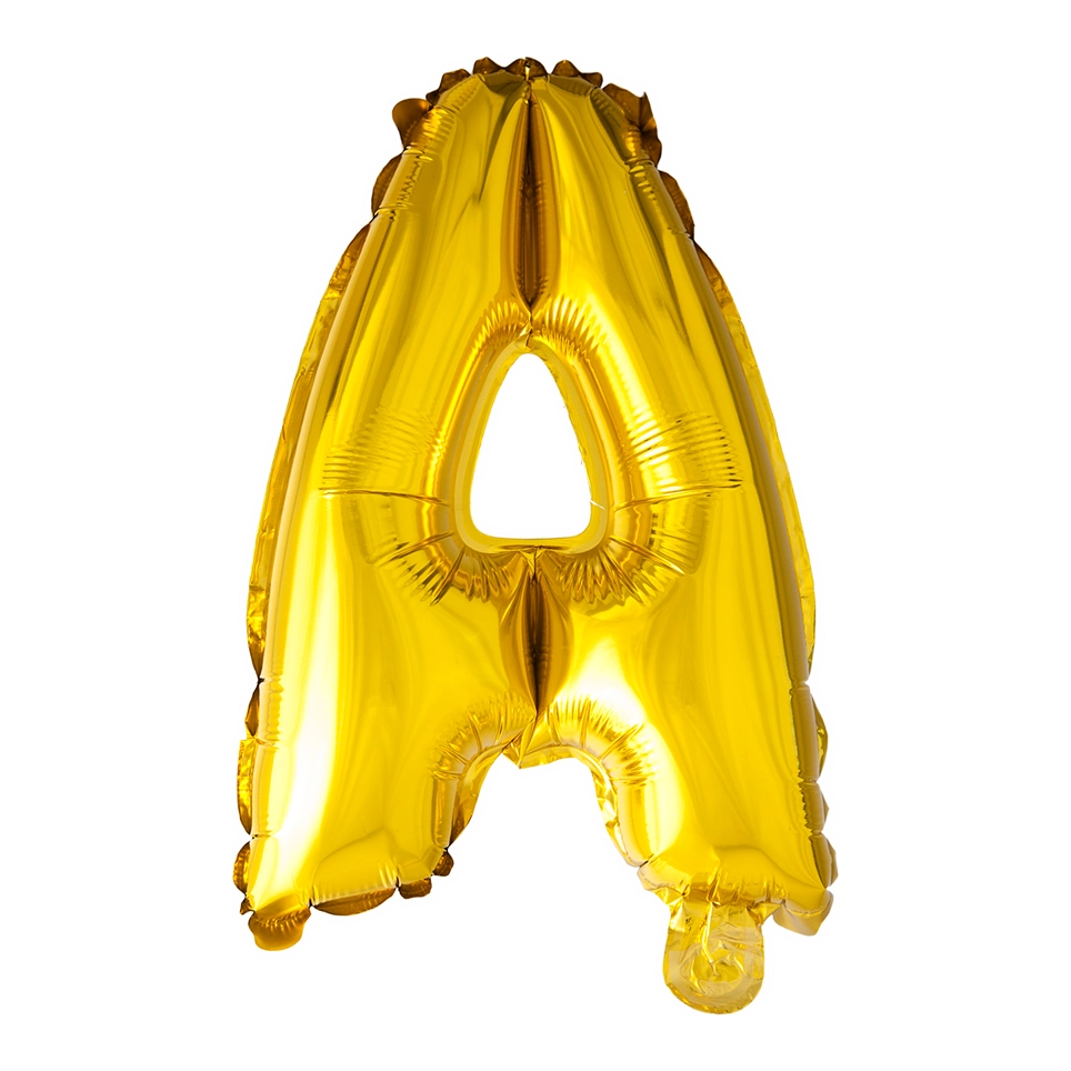 Letterballon A Goud 41 cm