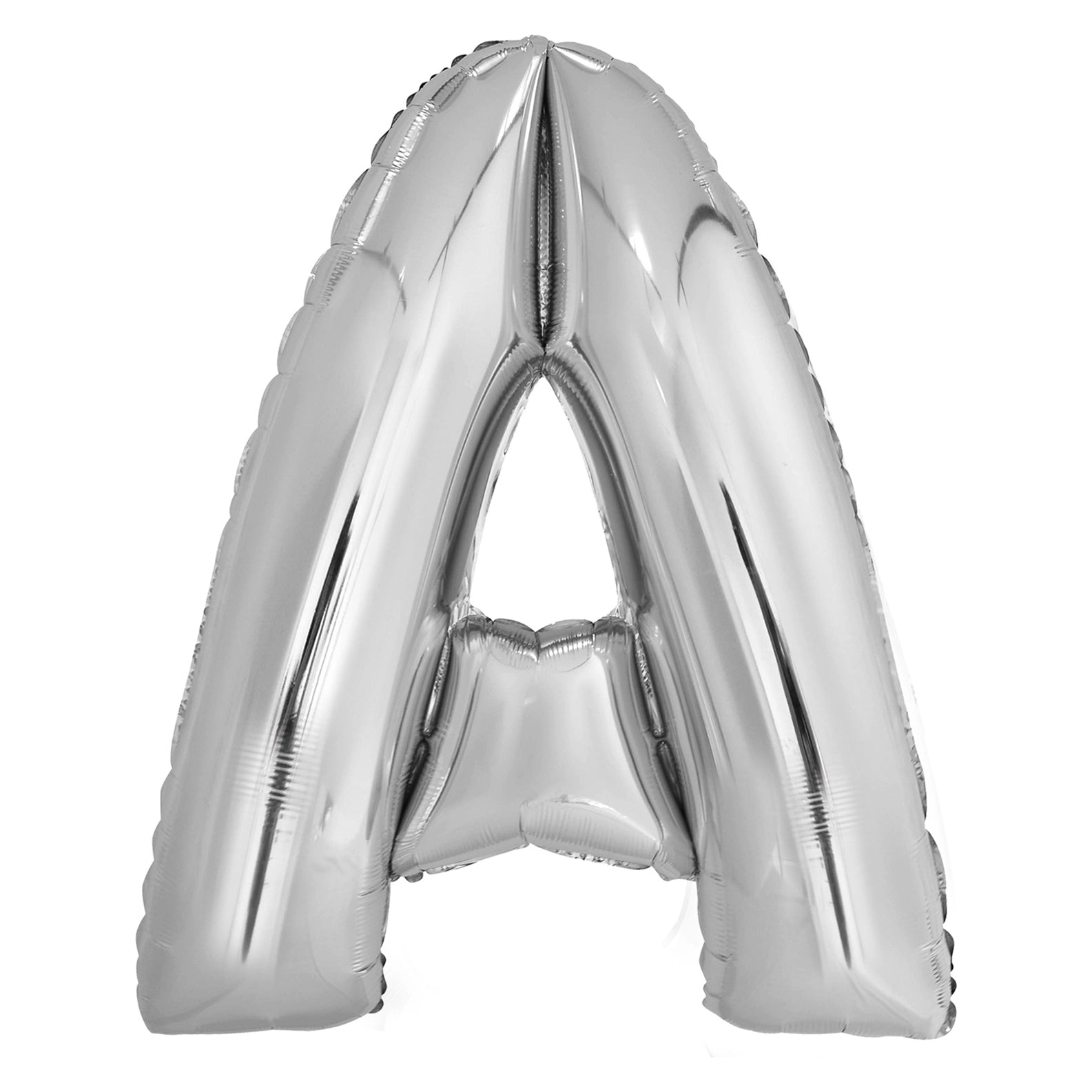 Letterballon A Zilver XL 86cm