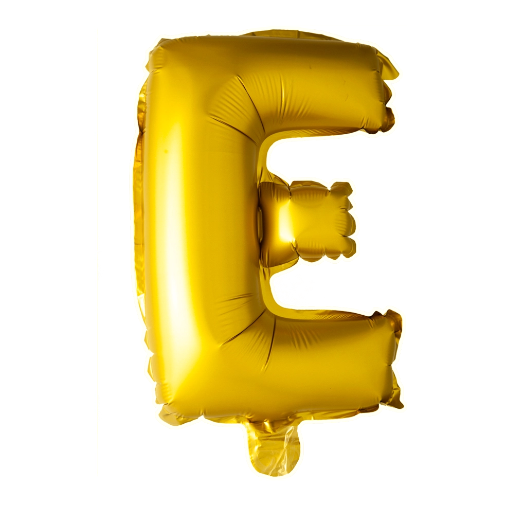 Letterballon E Goud 41 cm