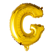Letterballon G goud - 100 cm