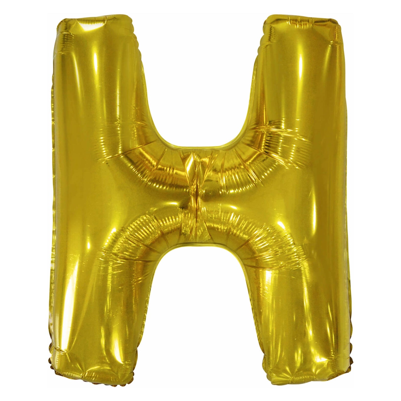 Letterballon H Goud XL 86cm