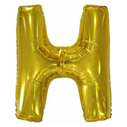 Letterballon H Goud XL 86cm