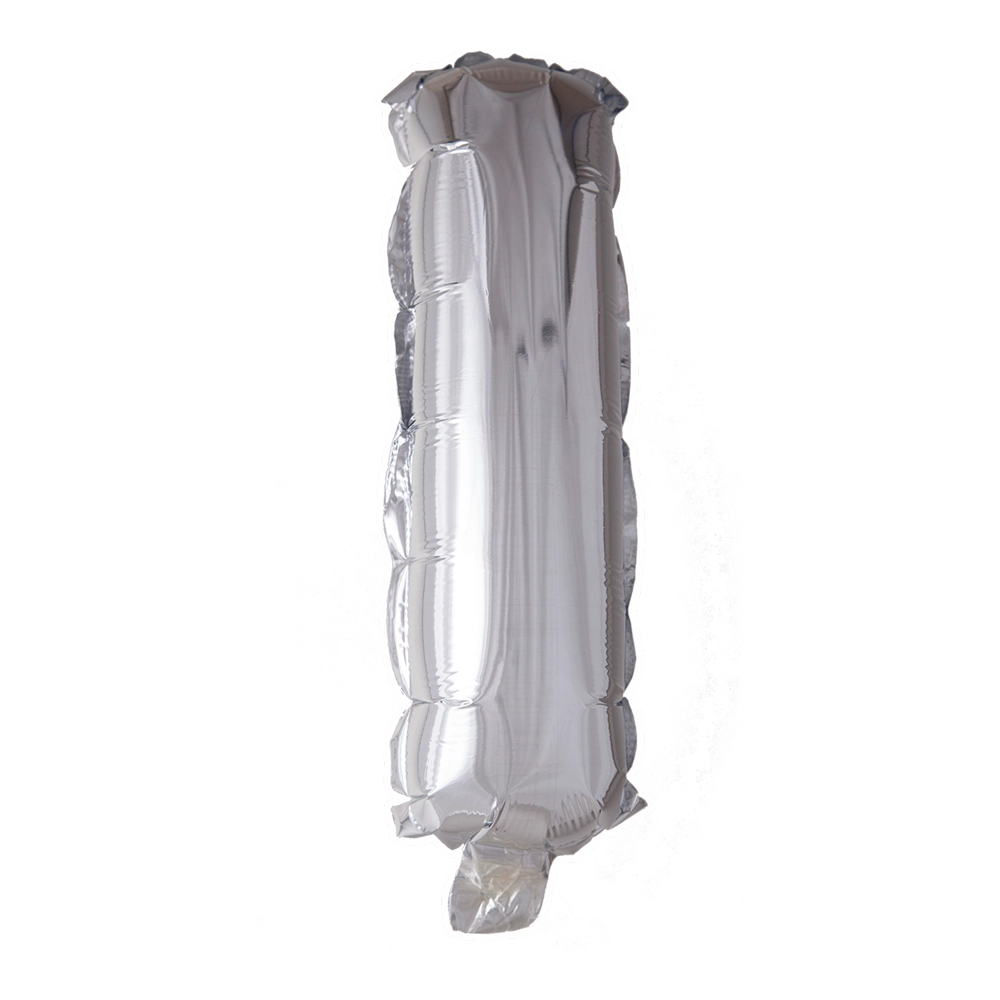 Letterballon I Zilver 41cm