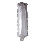 Letterballon I Zilver 41cm