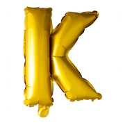 Letterballon K Goud 41cm