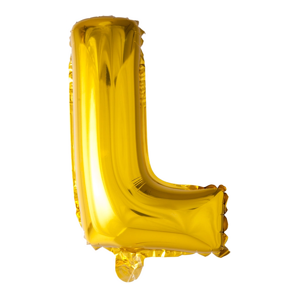 Letterballon L Goud 41cm