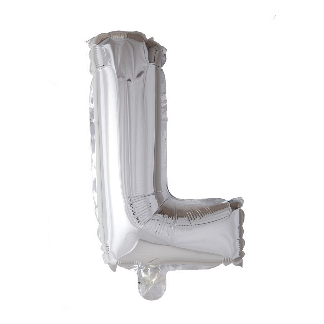 Letterballon L Zilver 41cm