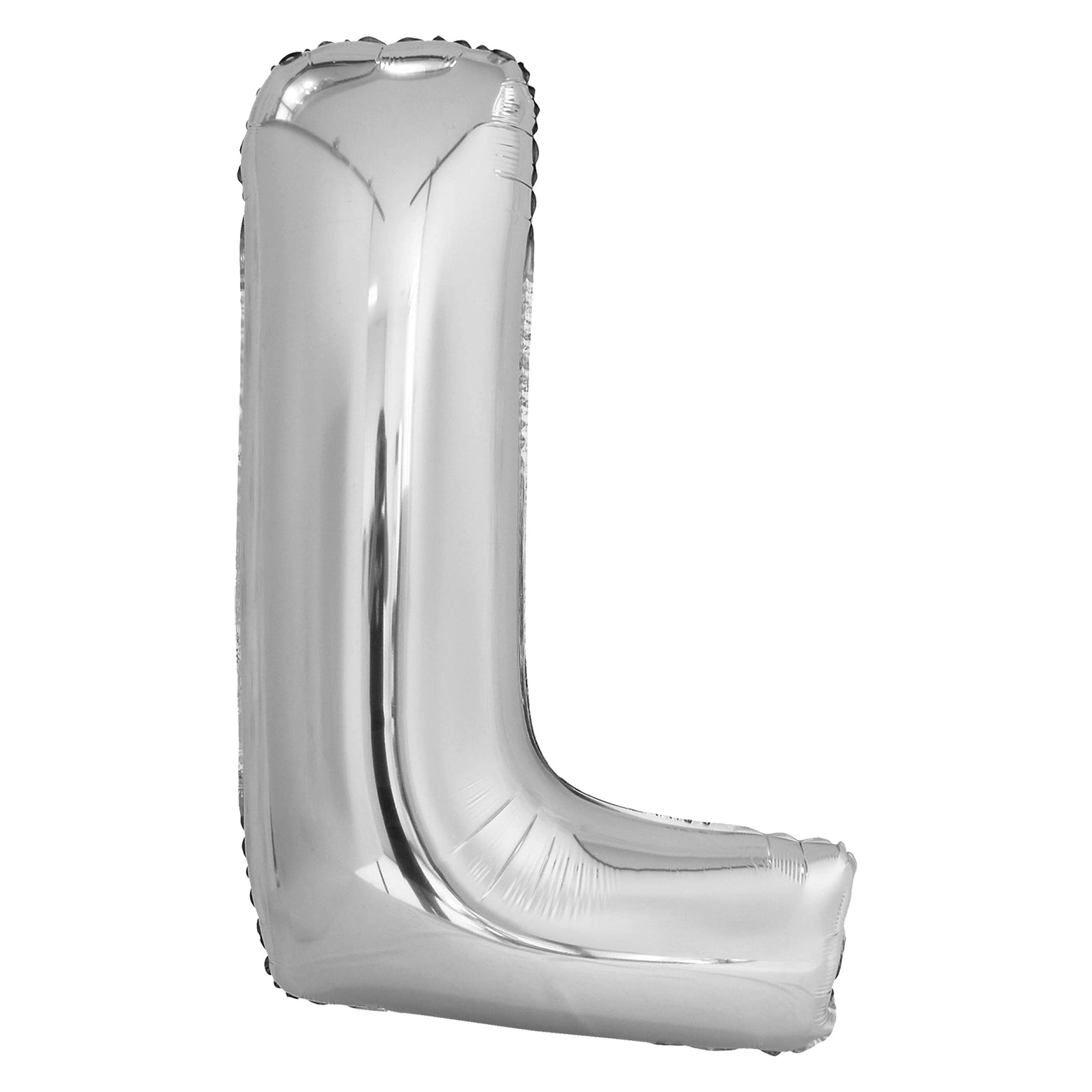 Letterballon L Zilver XL 86cm