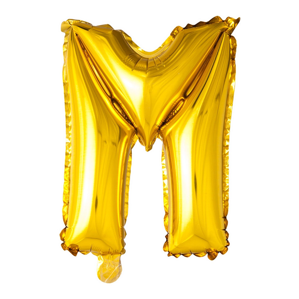 Letterballon M Goud 41cm