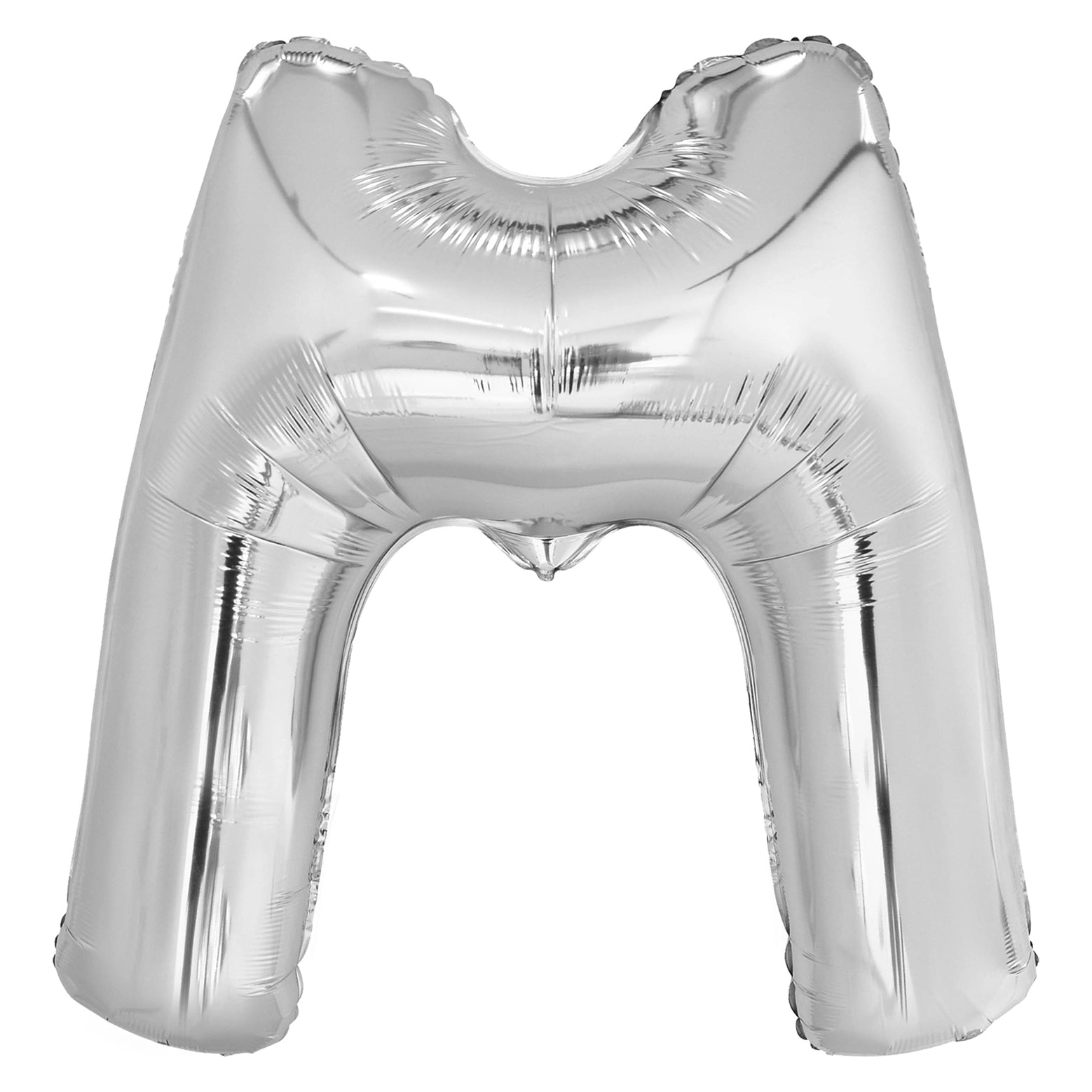 Letterballon M Zilver XL 86cm