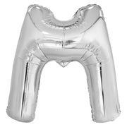 Letterballon M Zilver XL 86cm