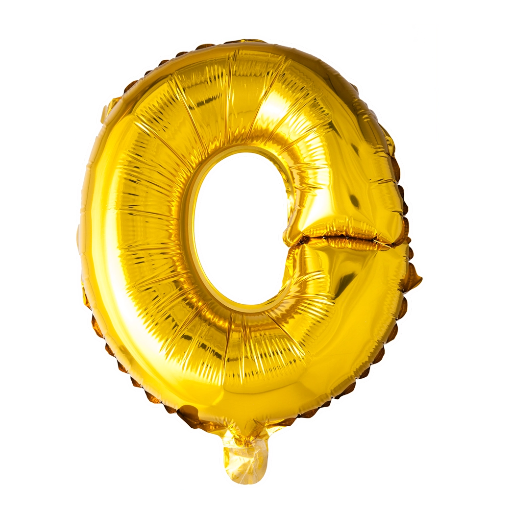 Letterballon O Goud 41 cm
