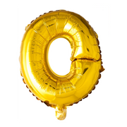 Letterballon O Goud 41 cm